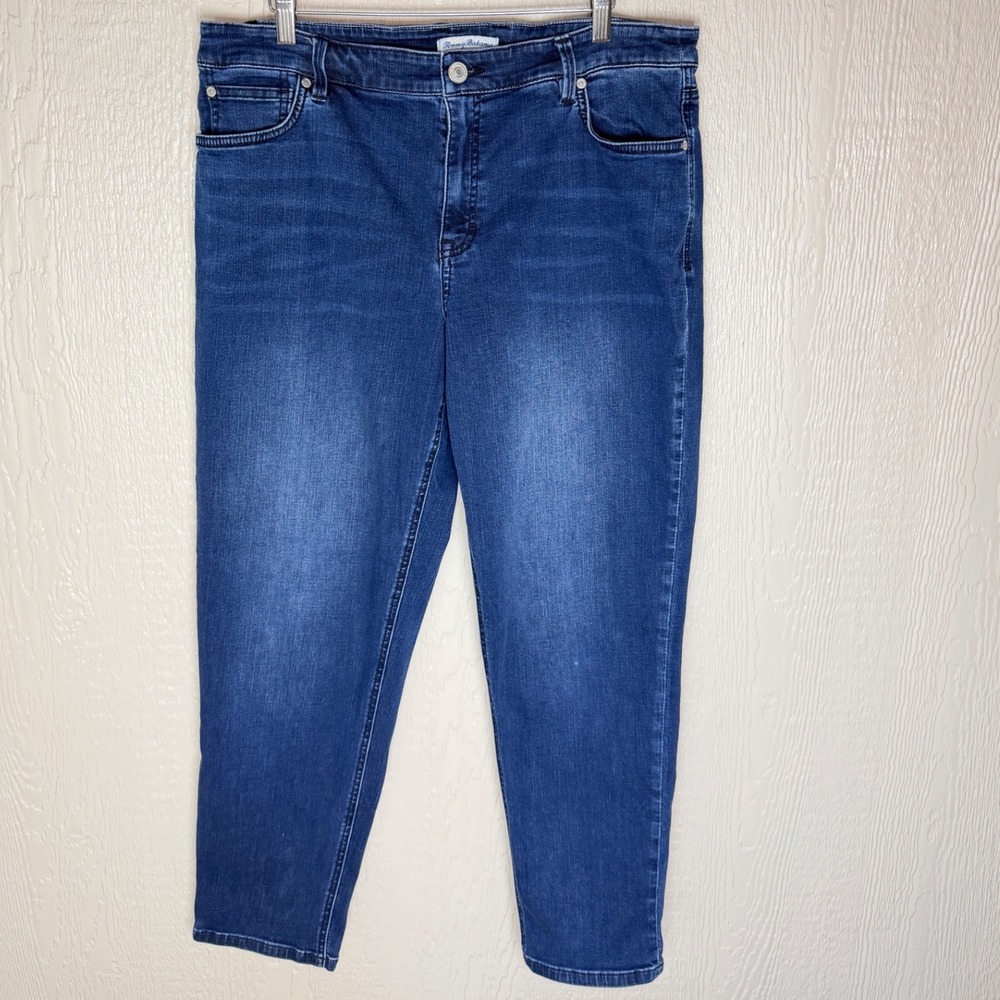 Tommy Bahama Womens Straight Leg Jeans Blue Medium Wash Denim Size 14/29
